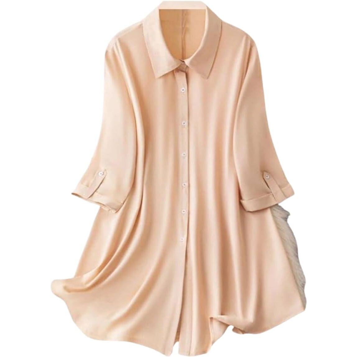 Leriya Fashion Womens Rayon Women Western Dresses Regular Fit Fit And Flare (Lf-Wd1101_Peach_Xl)