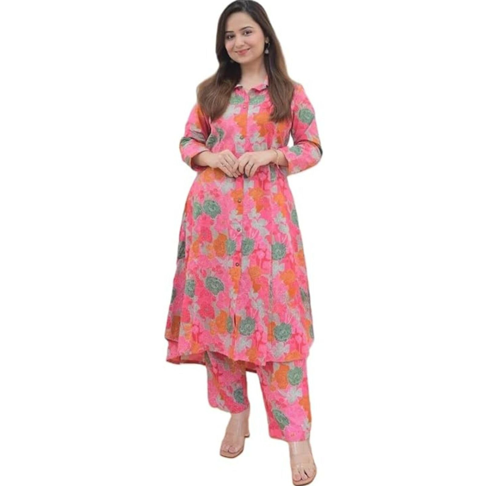 Leriya Fashion Rayon Regular Women Co-Ord Set (Lf-W1826_Pink