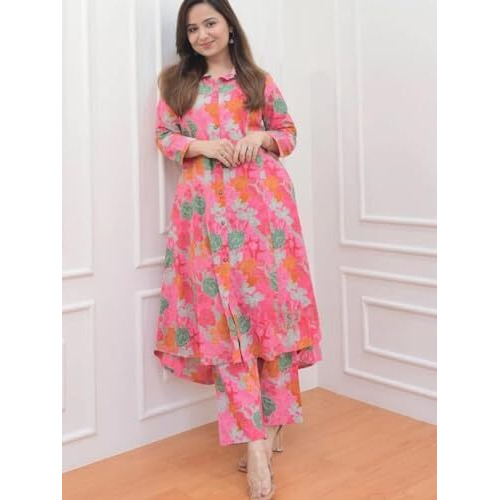 Leriya Fashion Rayon Regular Women Co-Ord Set (Lf-W1826_Pink