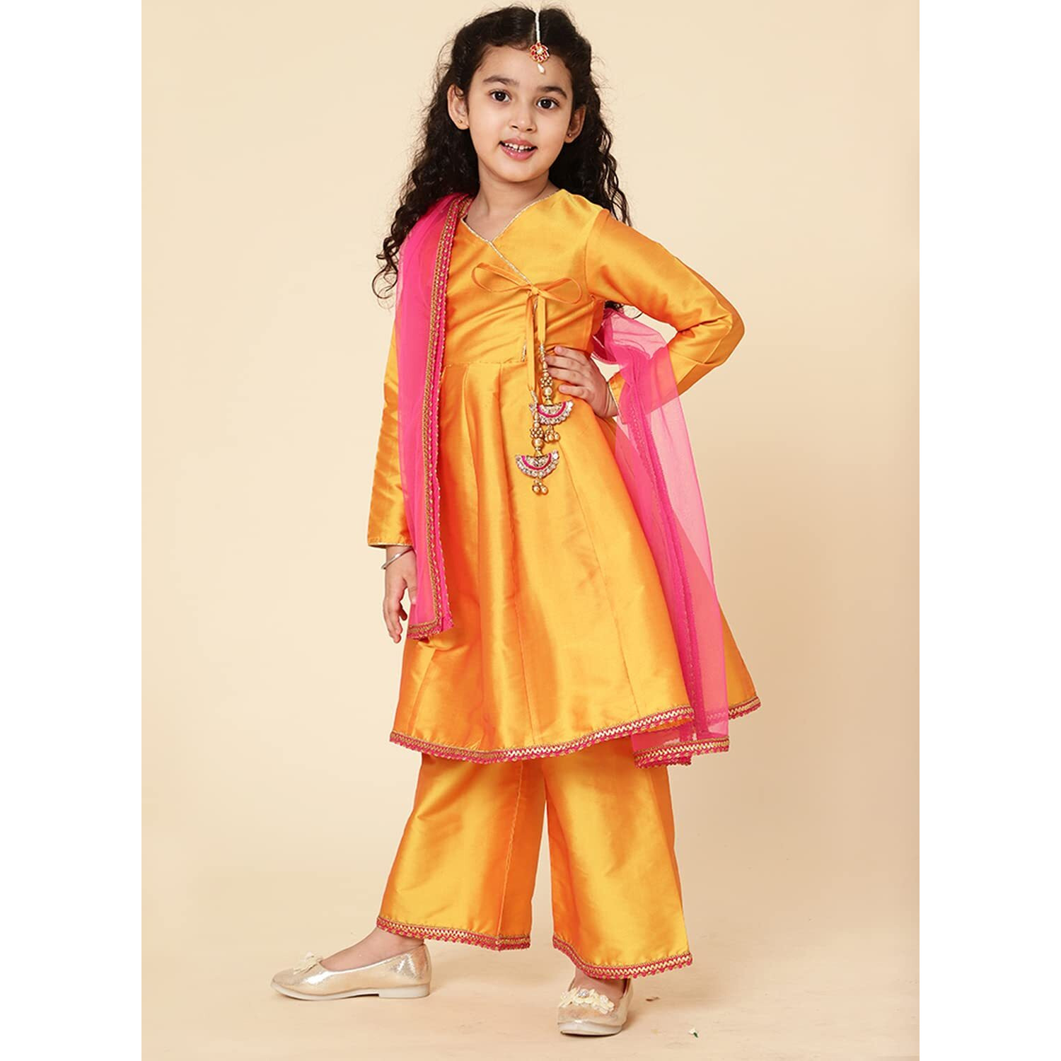 A.T.U.N. (All Things Uber Nice) A.T.U.N. Girls Anarkali Palazzo Set