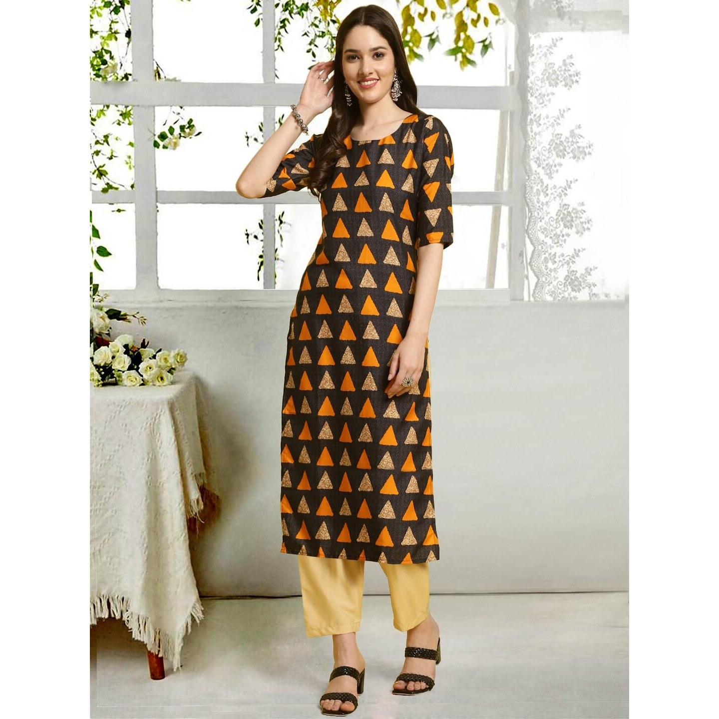 Tee Projekt Straight Kurta & Pant For Women Ethnic Kurta Set For Women (Pack Of 2)