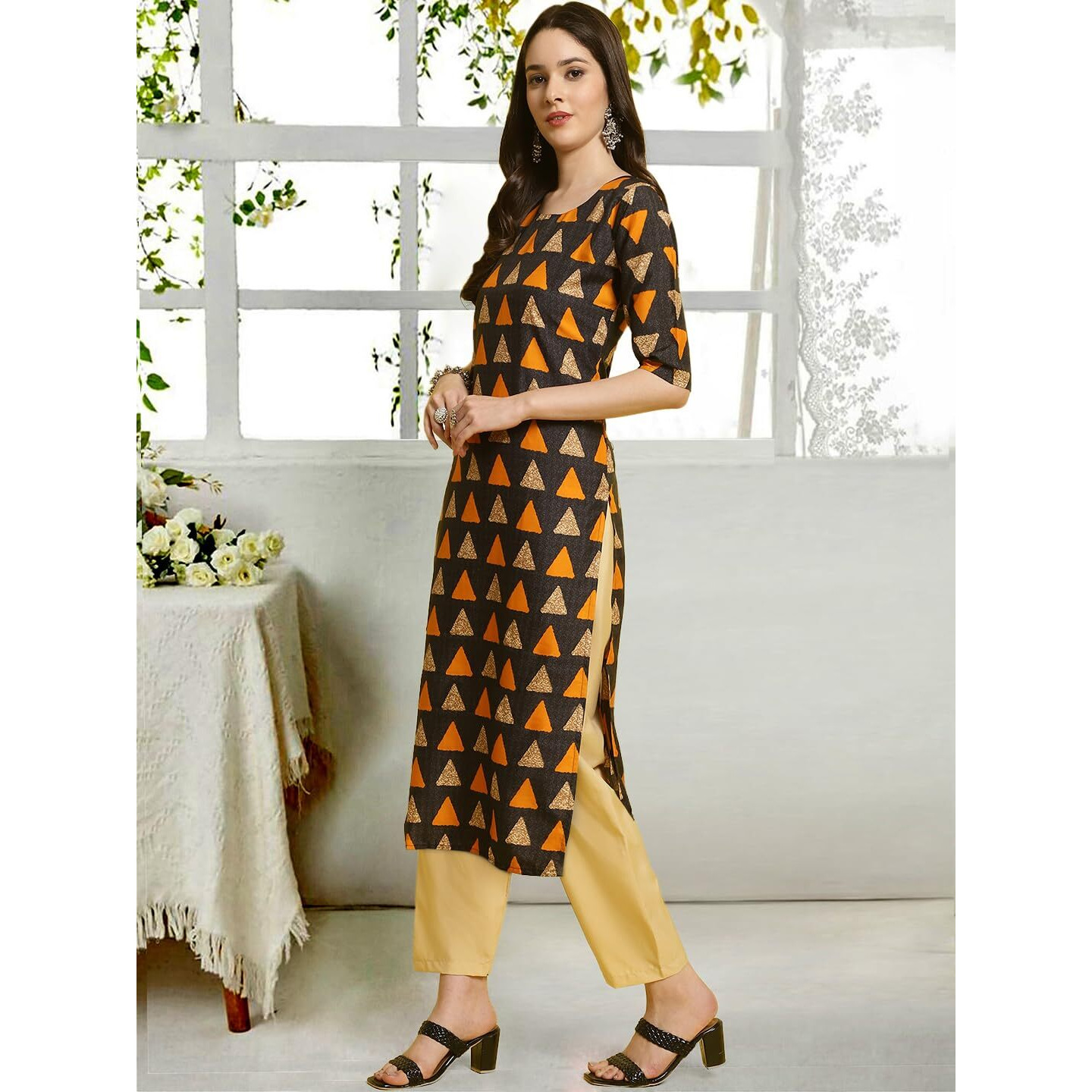 Tee Projekt Straight Kurta & Pant For Women Ethnic Kurta Set For Women (Pack Of 2)