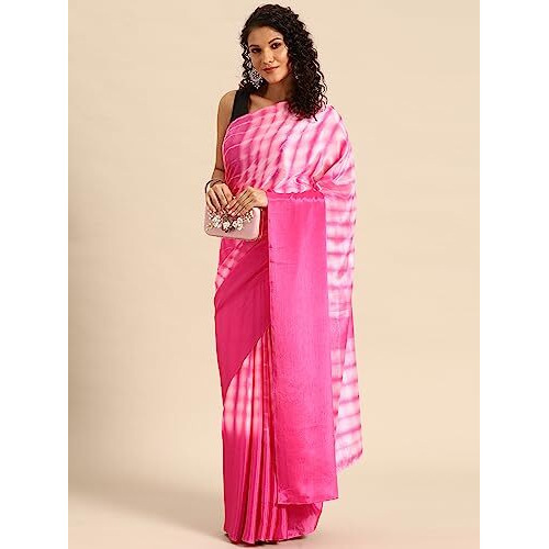 Shiv Textiles Women Poly Georgette Ready To Wear Saree Embrace Style In An Instant(St-R-5-Pink)