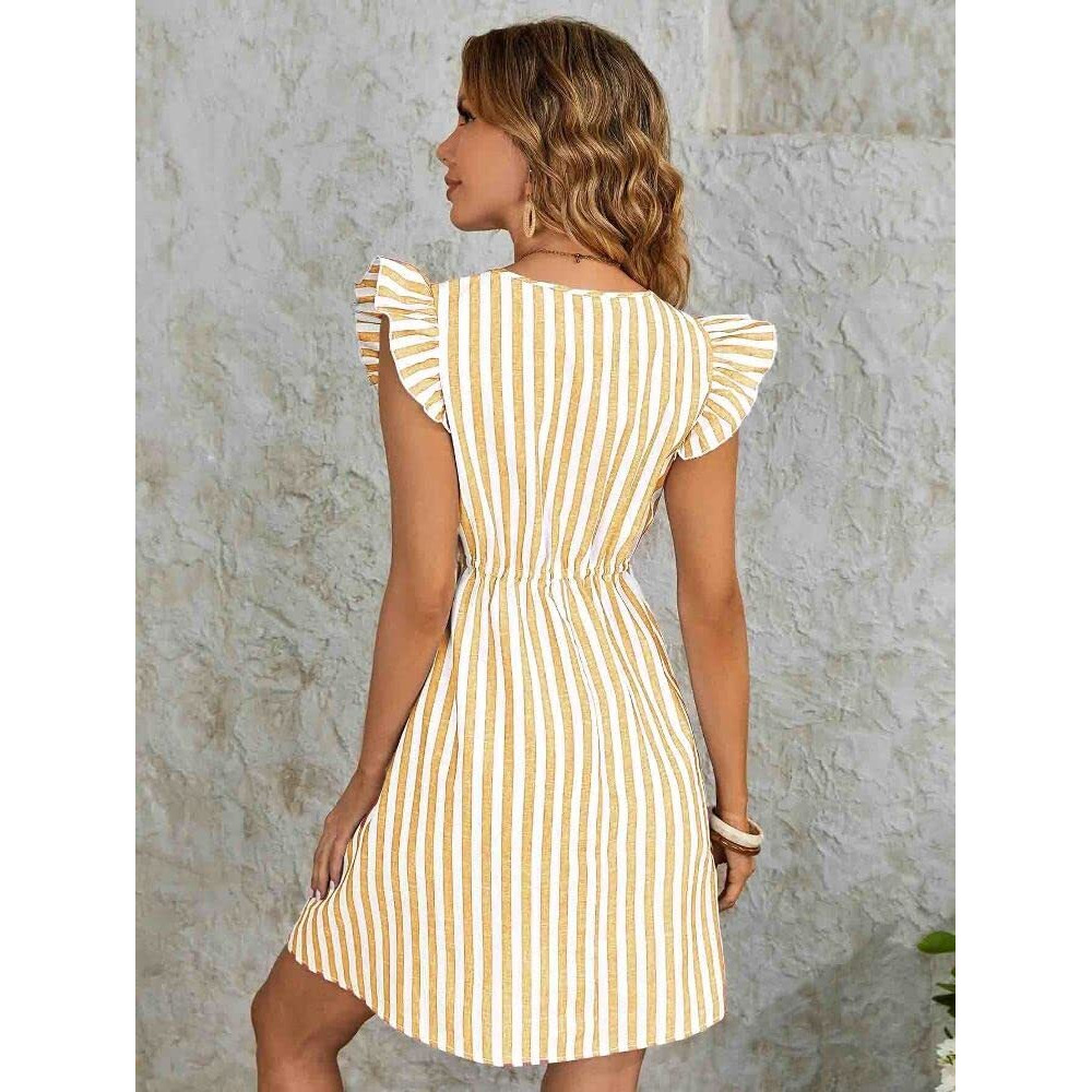 Leriya Fashion One Piece Dress For Women| Midi Dress For Women| Birthday Dress For Women (X-Large, Yellow)