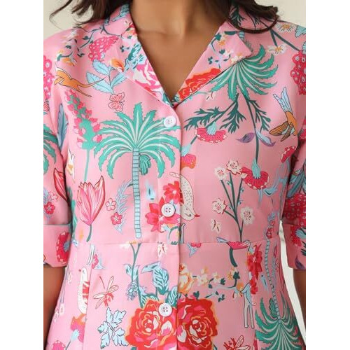 Greciilooks Rayon Fit And Flare Below The Knee One Piece Maxi Bodycon Dresses Midi Dress For Women (Gl-Wd1216_Pink