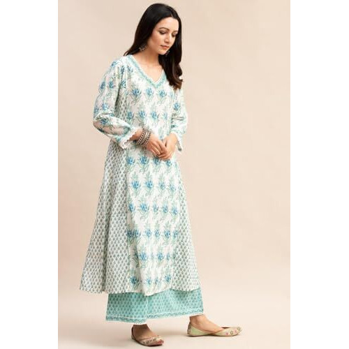 Greciilooks Rayon Floral With Dupatta Kurti Festive Set For Women | Regular Fit Kurta (Gl-K2728&P149&D98_White_Xl)