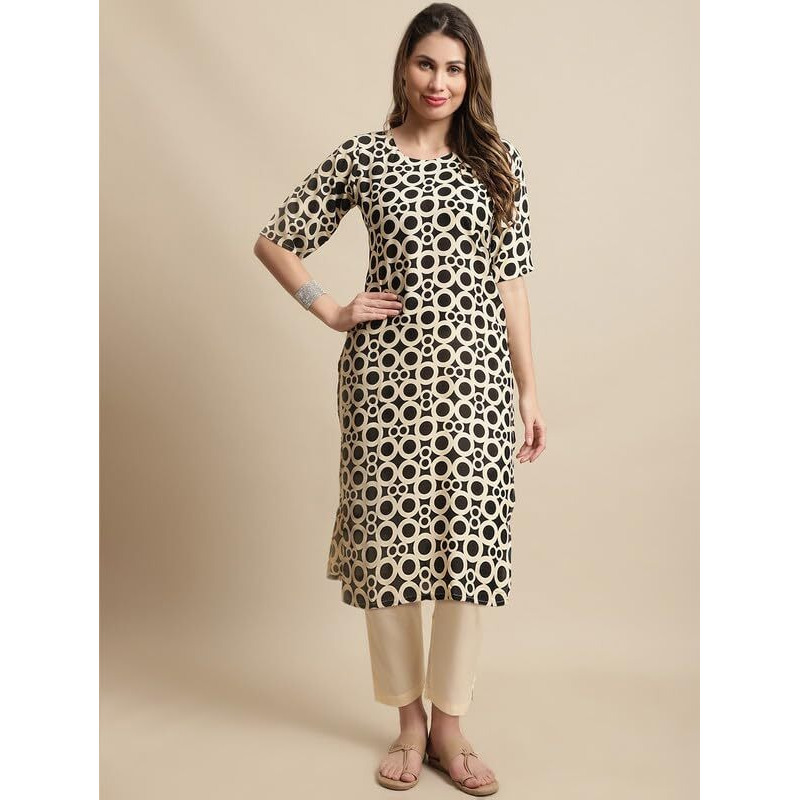 Pinkmint Crepe Regular Fit Kurta Set For Women Ll Printed Kurti & Pant Set Ll Combo Kurta Set Ll (Pack Of 2), Xl, Multicolor