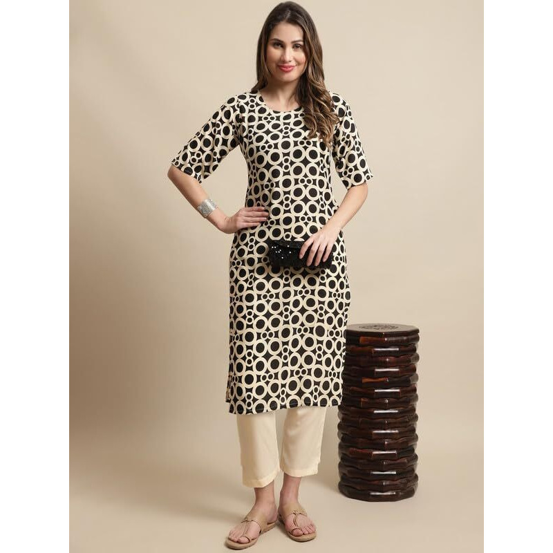 Pinkmint Crepe Regular Fit Kurta Set For Women Ll Printed Kurti & Pant Set Ll Combo Kurta Set Ll (Pack Of 2), Xl, Multicolor