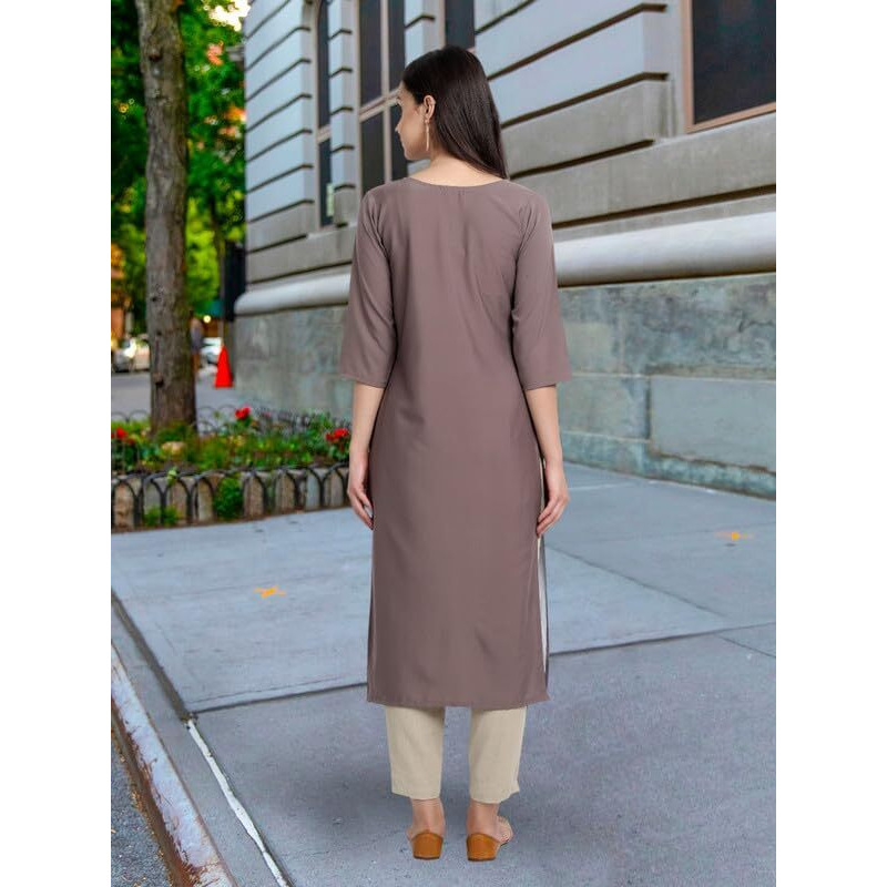 Pinkmint Women's Crepe Kurti For Women's Ll Traditional Kurti For Women Ll The Ultimate Kurti Collection (Pack Of 5)