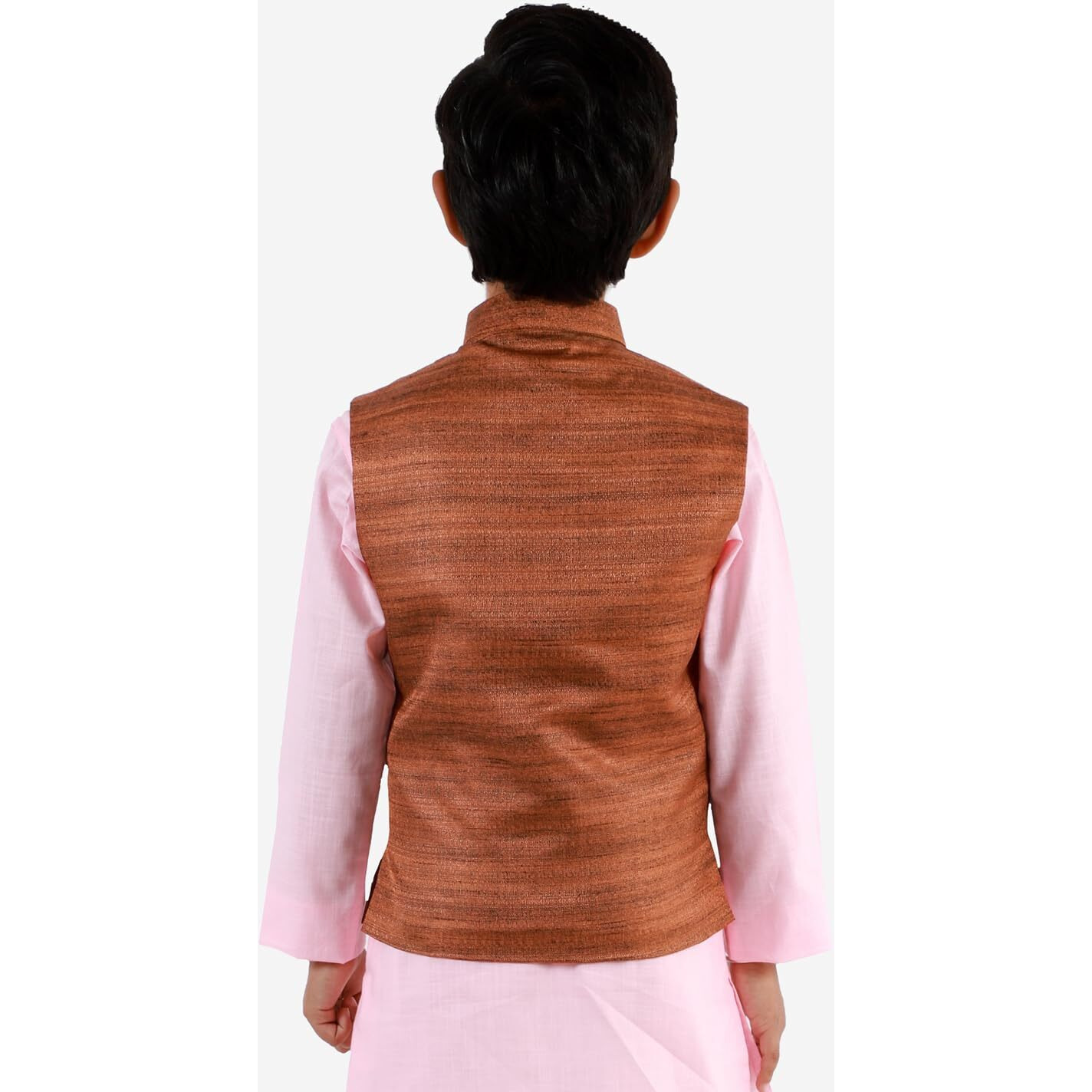 Vastramay Boys' Coffee Brown Nehru Jacket (B1349)