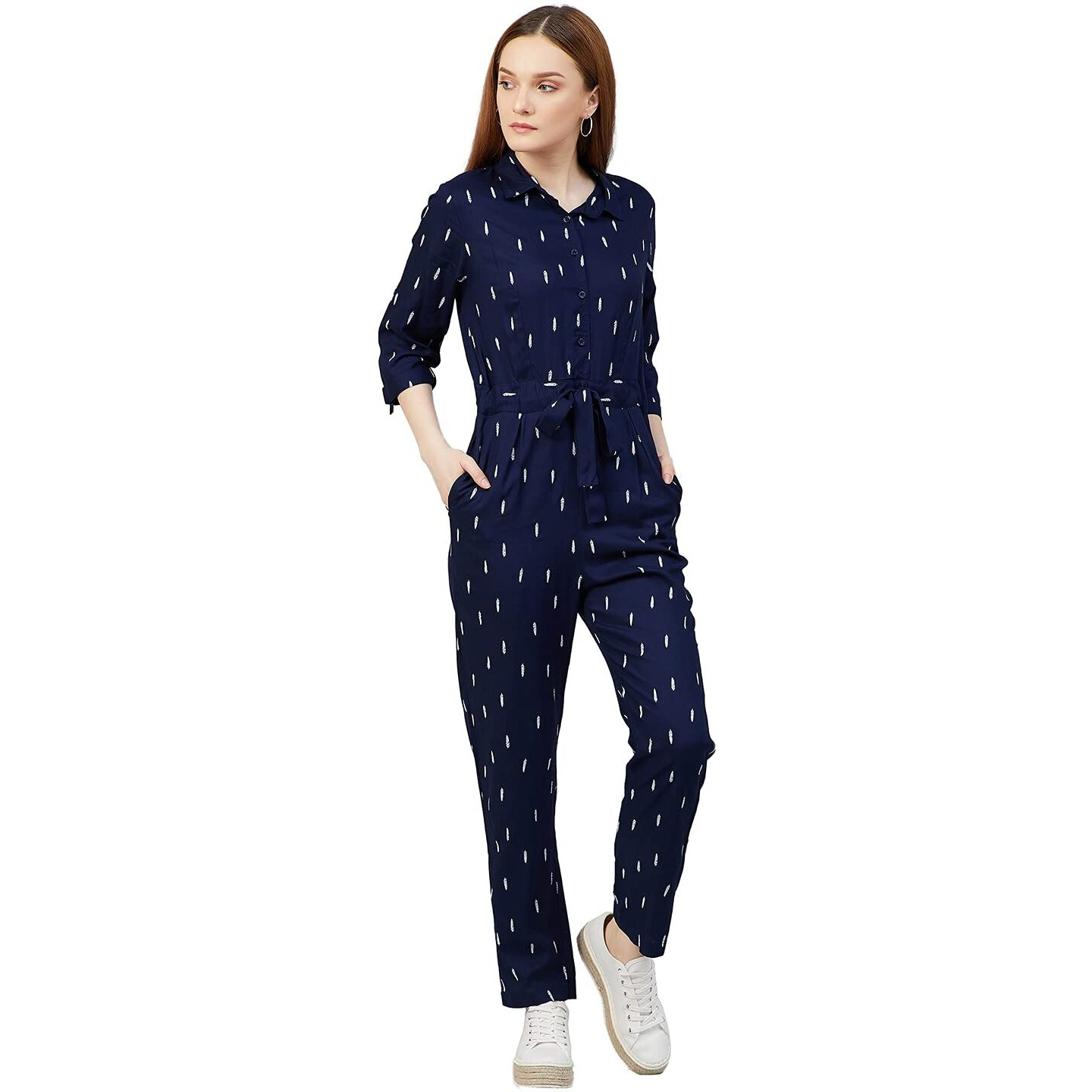 Rare Women's Rayon A-Line Maxi Casual Dress (Ep6044_Navy Blue_Large)