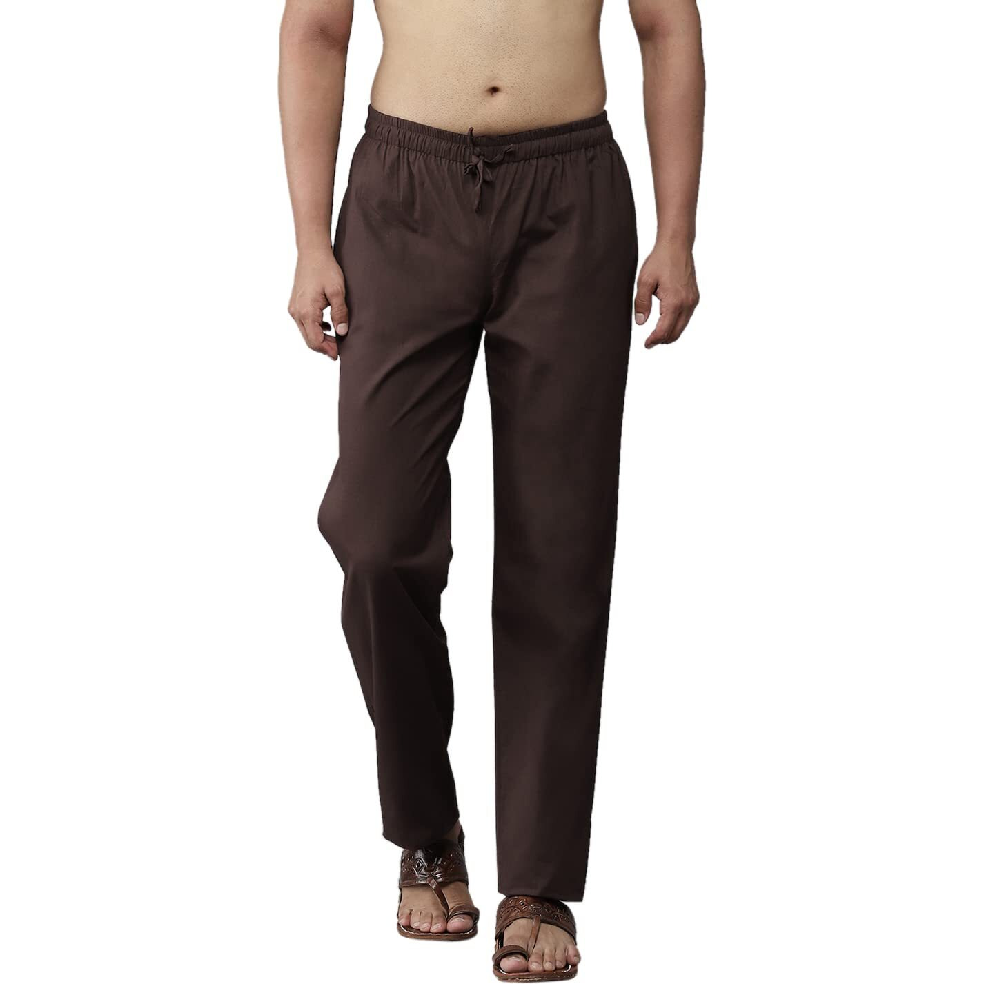 See Designs Men's Regular Pyjama (Sdpj110_Brown_S)