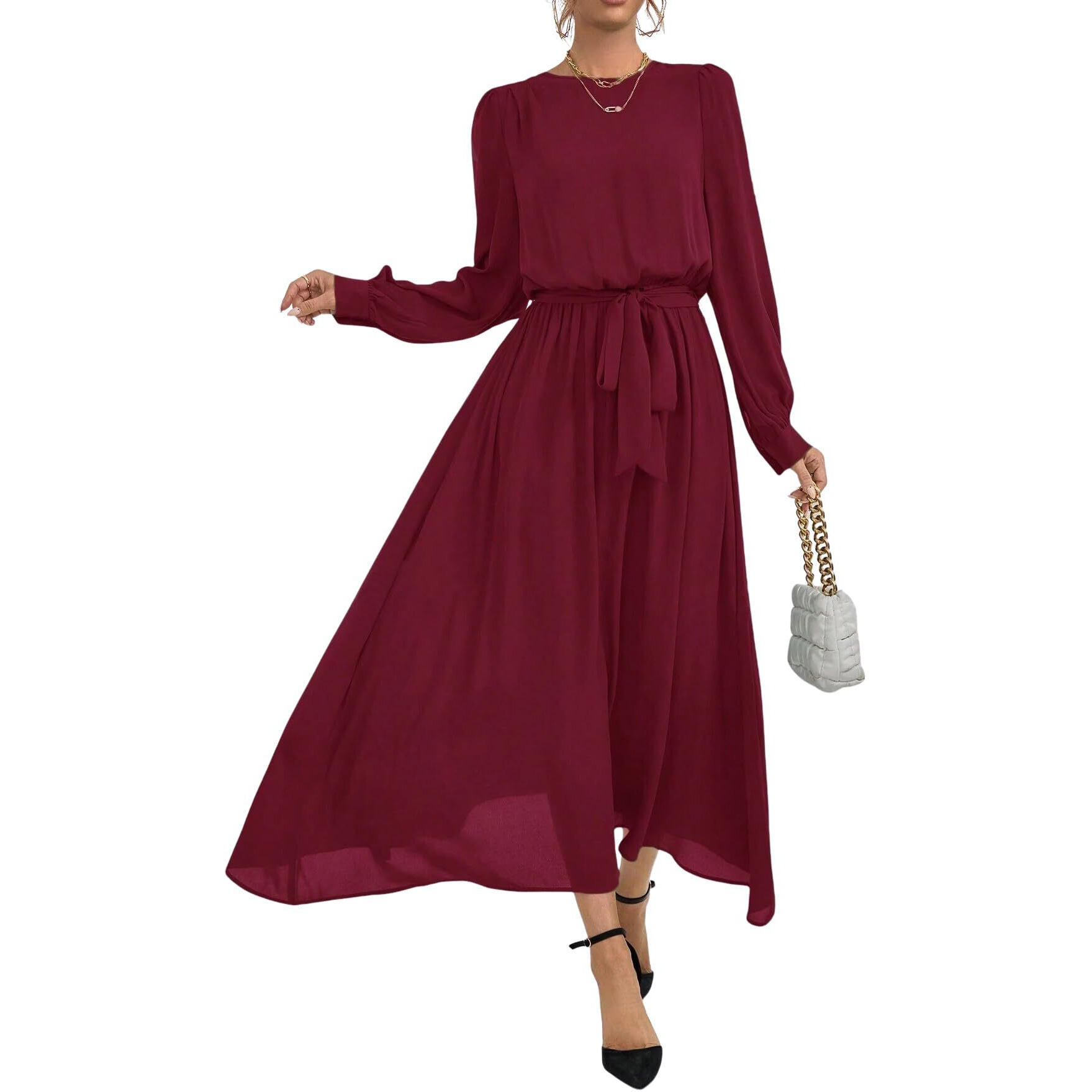 Litzo Western Dresses For Women (L-16-Xl) Red