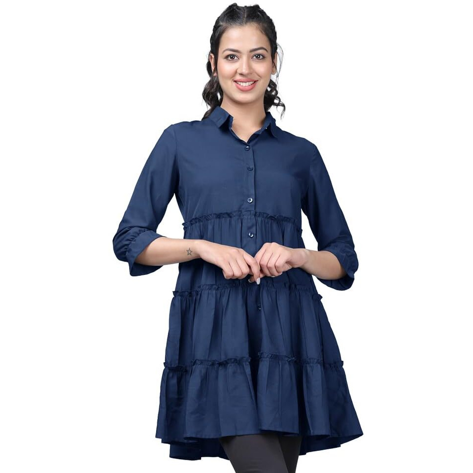 Noble Monk Women Fit & Flare Half Sleeve Dress