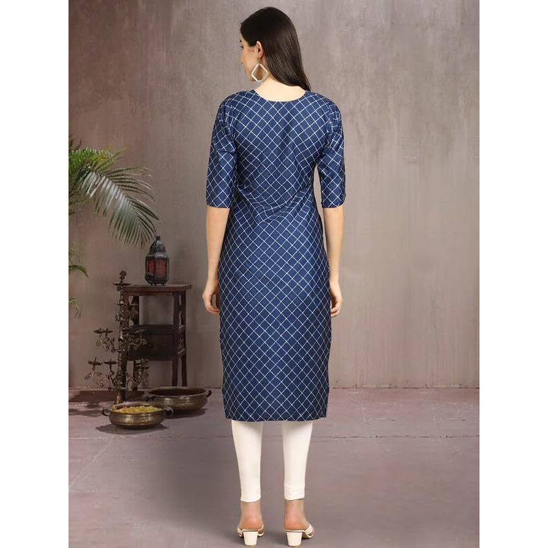 Pinkmint Elegant Printed Crepe Kurti's For Women's (Pack Of 5)