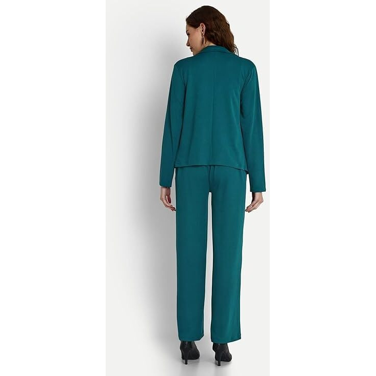 Leriya Fashion Lycra Regular Women Co-Ord Set (Lf-W1856&W1857&Tr863_Turquoise