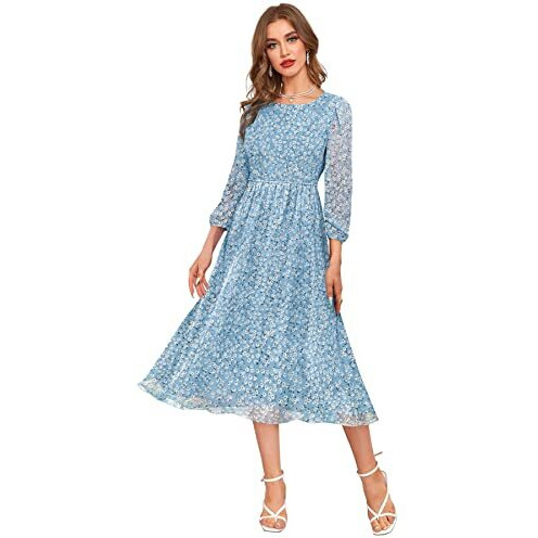 Toochki Kurti For Women | A Line Kurti |Latest Women Kurti | Sky Blue Trendy Kurti | One Piece | Fit & Flared | Floral Printed Kurti| Kurtis | Ethnic Kurti