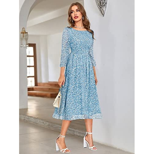Toochki Kurti For Women | A Line Kurti |Latest Women Kurti | Sky Blue Trendy Kurti | One Piece | Fit & Flared | Floral Printed Kurti| Kurtis | Ethnic Kurti
