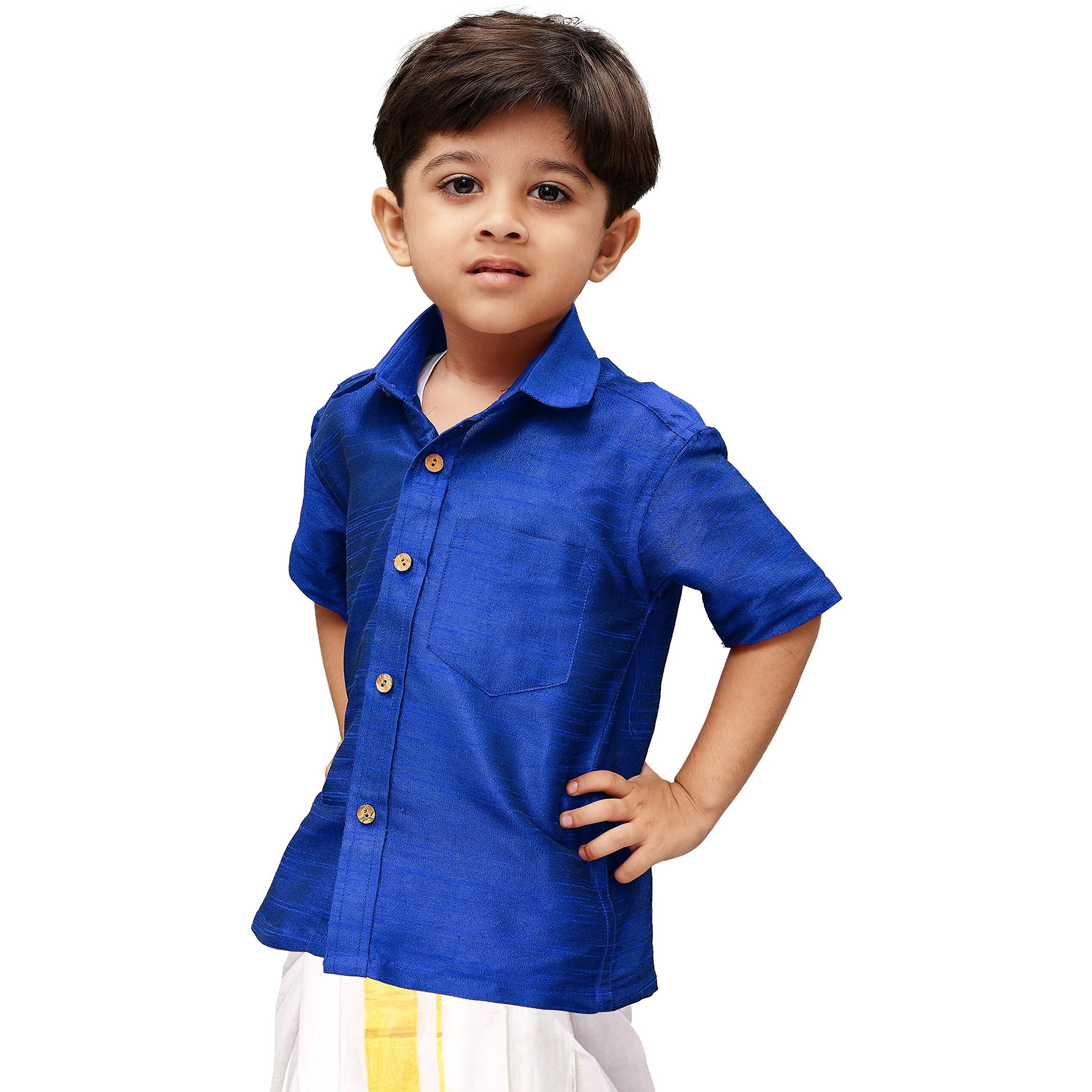 Jbn Creation Boys Cotton Silk Ethnic Shirt For Kids_Vasbshbu001_26