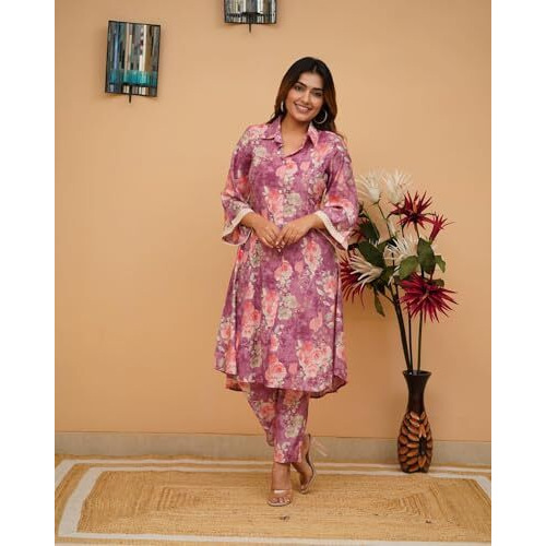 Fabnex Cotton Blend Regular Women Kurta Set (Kk-39-Pink-M_Pink