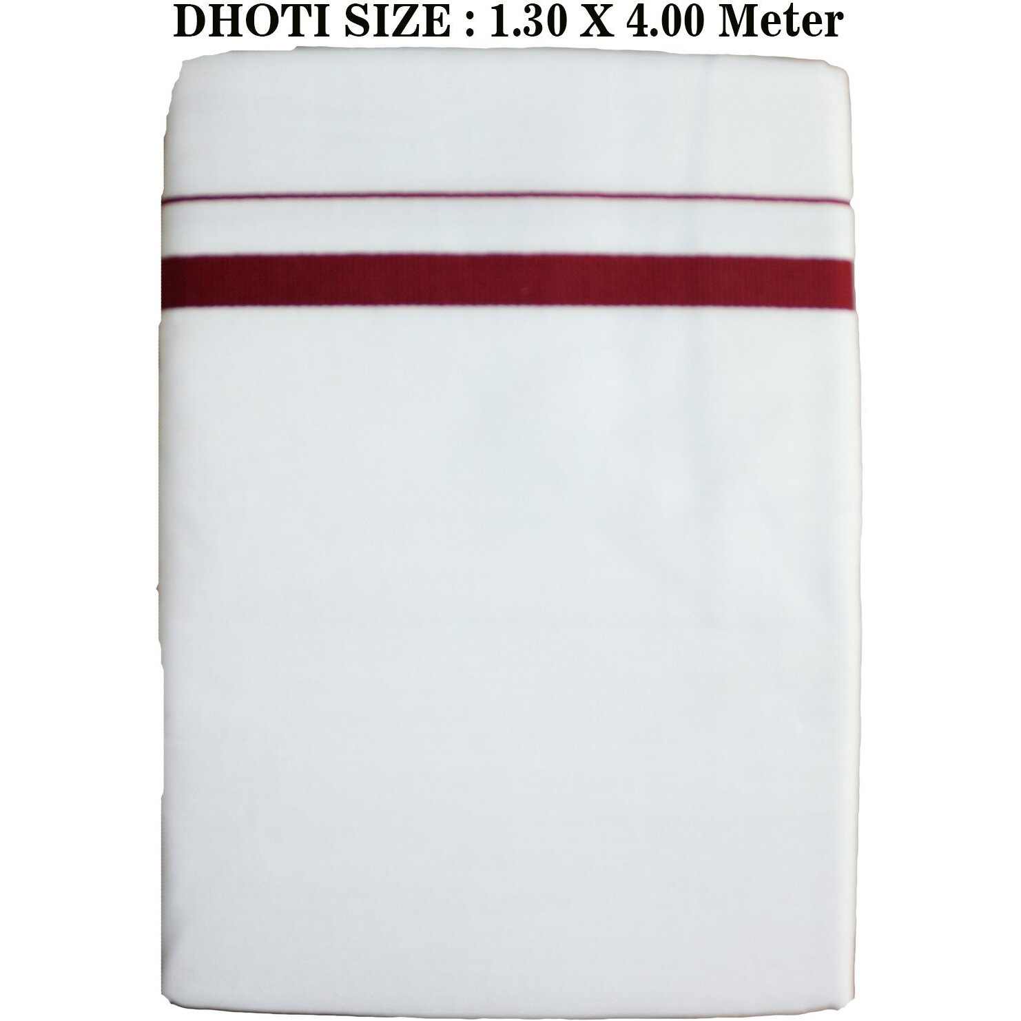 Prakasam Cotton Prakasamcotton Mens (Galaxy Hb) Double (1.28X4.00 Mtrs) Dhoti Pack Of 2 Dhoties With 2 Colours (Multi Colour-4)