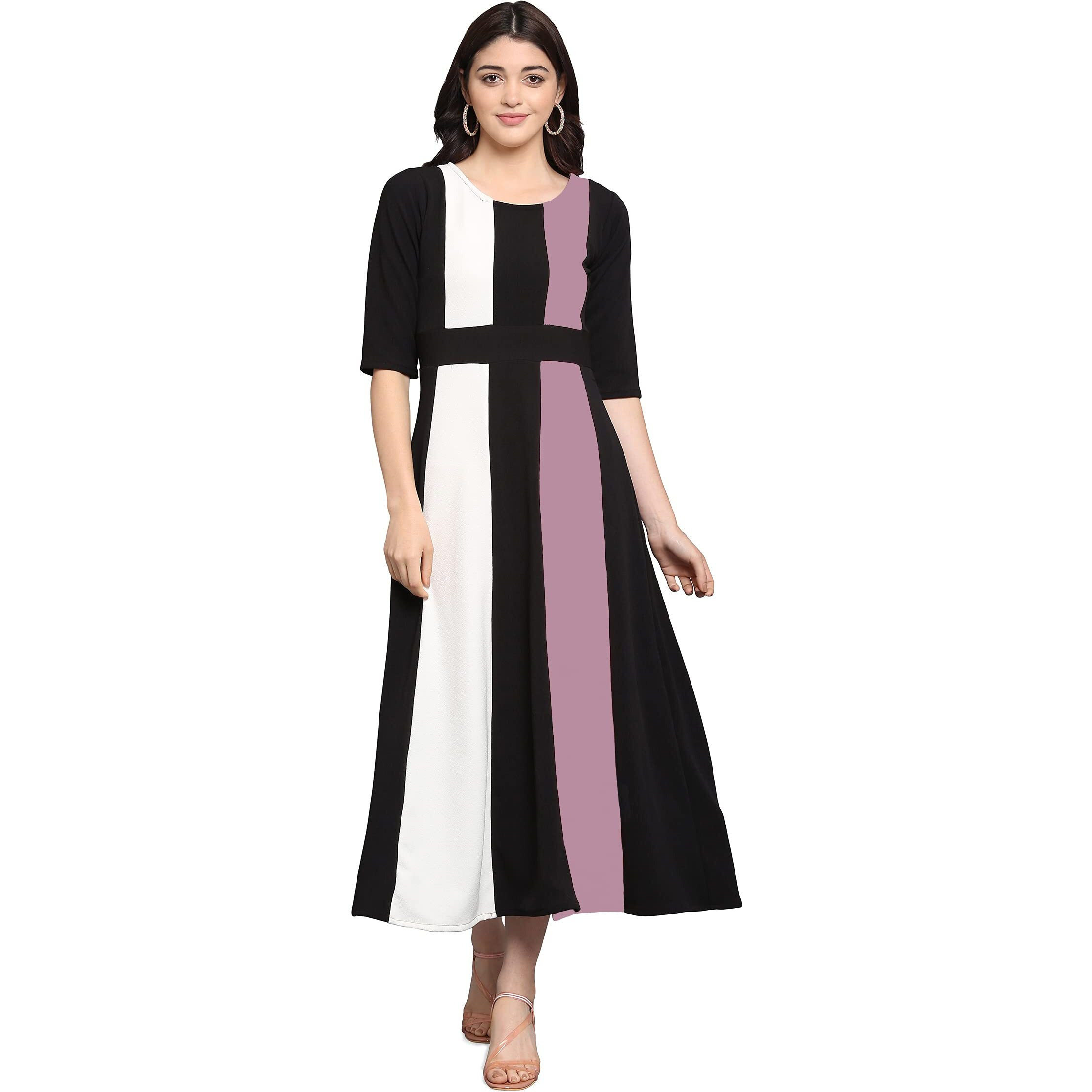 Purvaja Women's Corduroy Empire Waist Maxi Cocktail Dress (Lucy-026-Lv-Bl-S_Light Violet