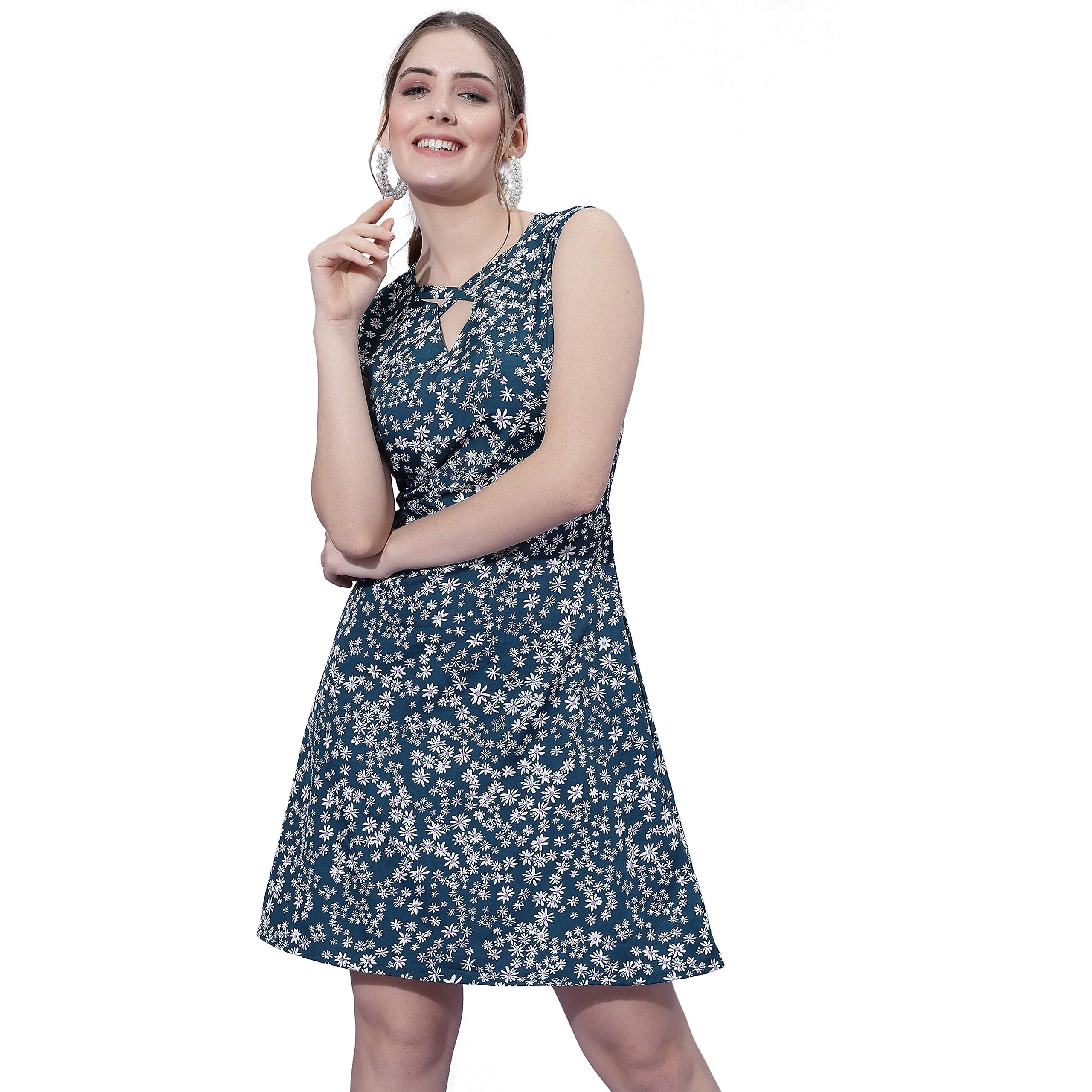 Oomph Women's Western & Fusion Wear Western Dresses For Women Green - Md562