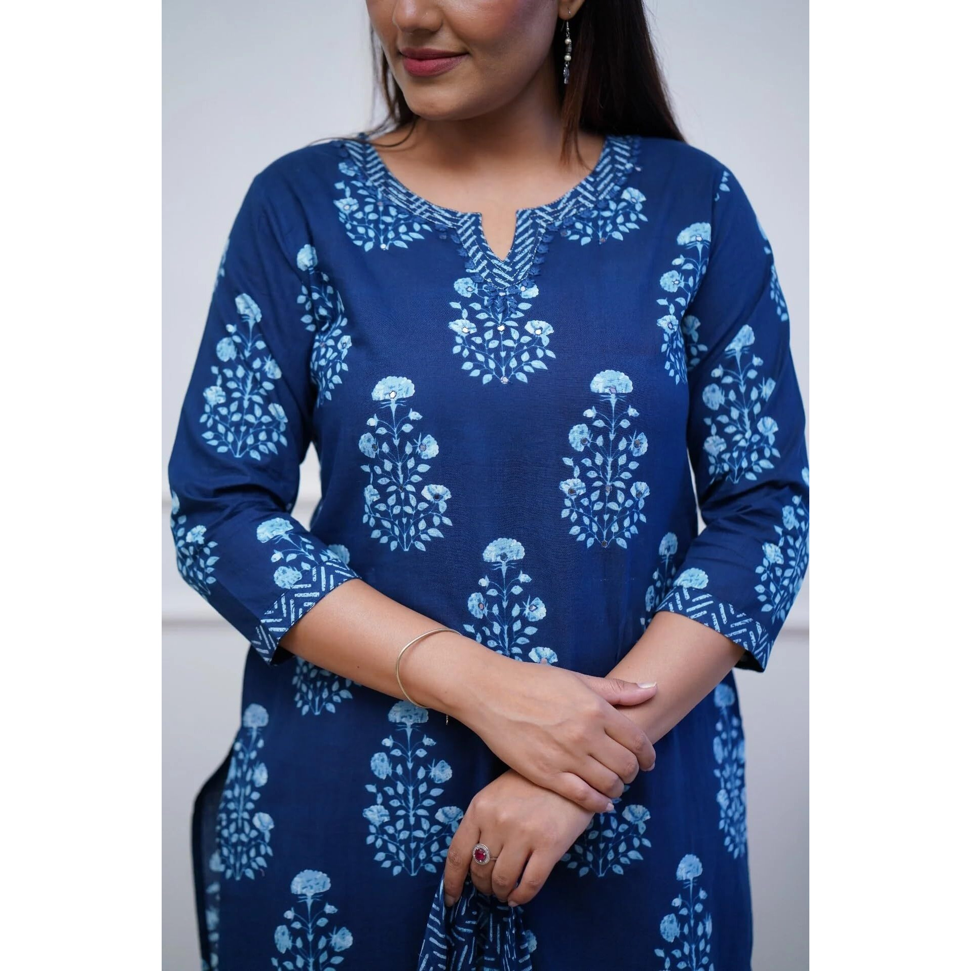 Nermosa Women Printed Kurta And Pant Set With Dupatta (Xx-Large)