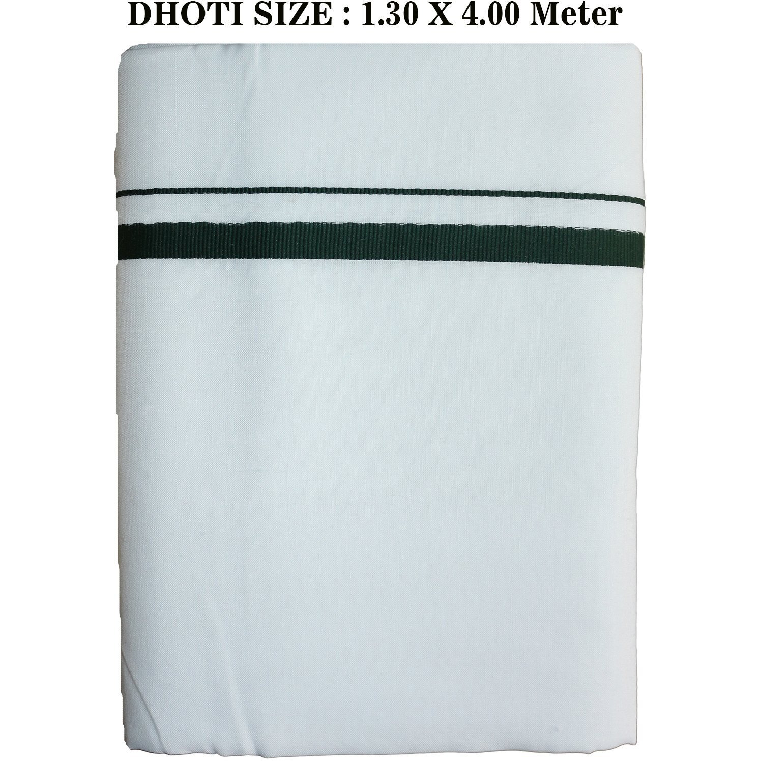 Prakasam Cotton Prakasamcotton Mens (Galaxy Hb) Double (1.28X4.00 Mtrs) Dhoti Pack Of 2 Dhoties With 2 Colours (Multi Colour-8)