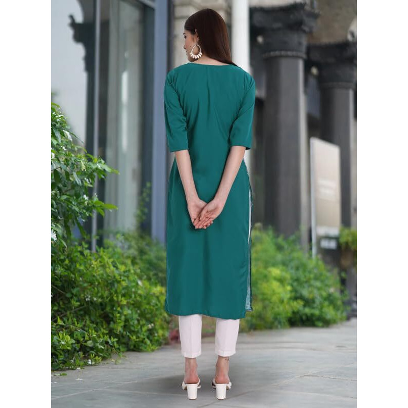 Tee Projekt Printed Crepe Kurti For Women Ll Vibrant Colour Kurti (Pack Of 6)