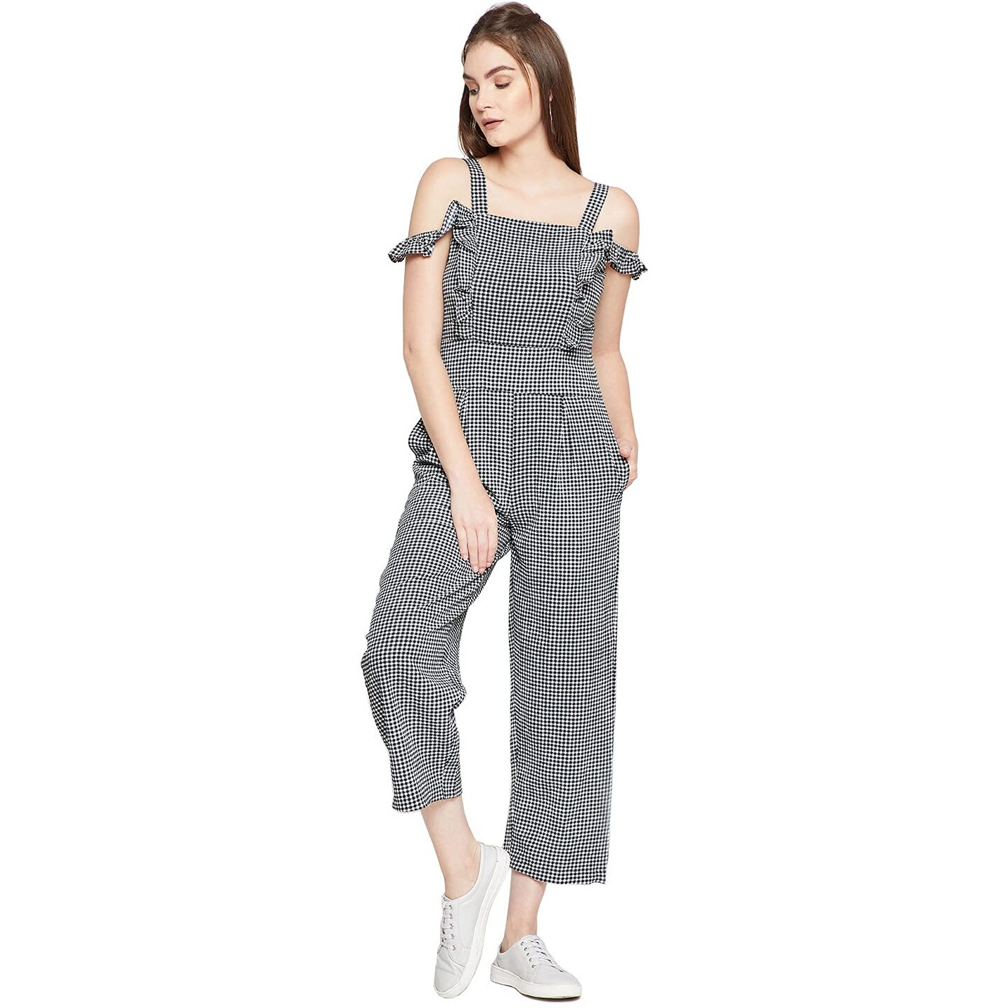 Rare Women's Synthetic Jumpsuit (Ep31090- Black_Xl)