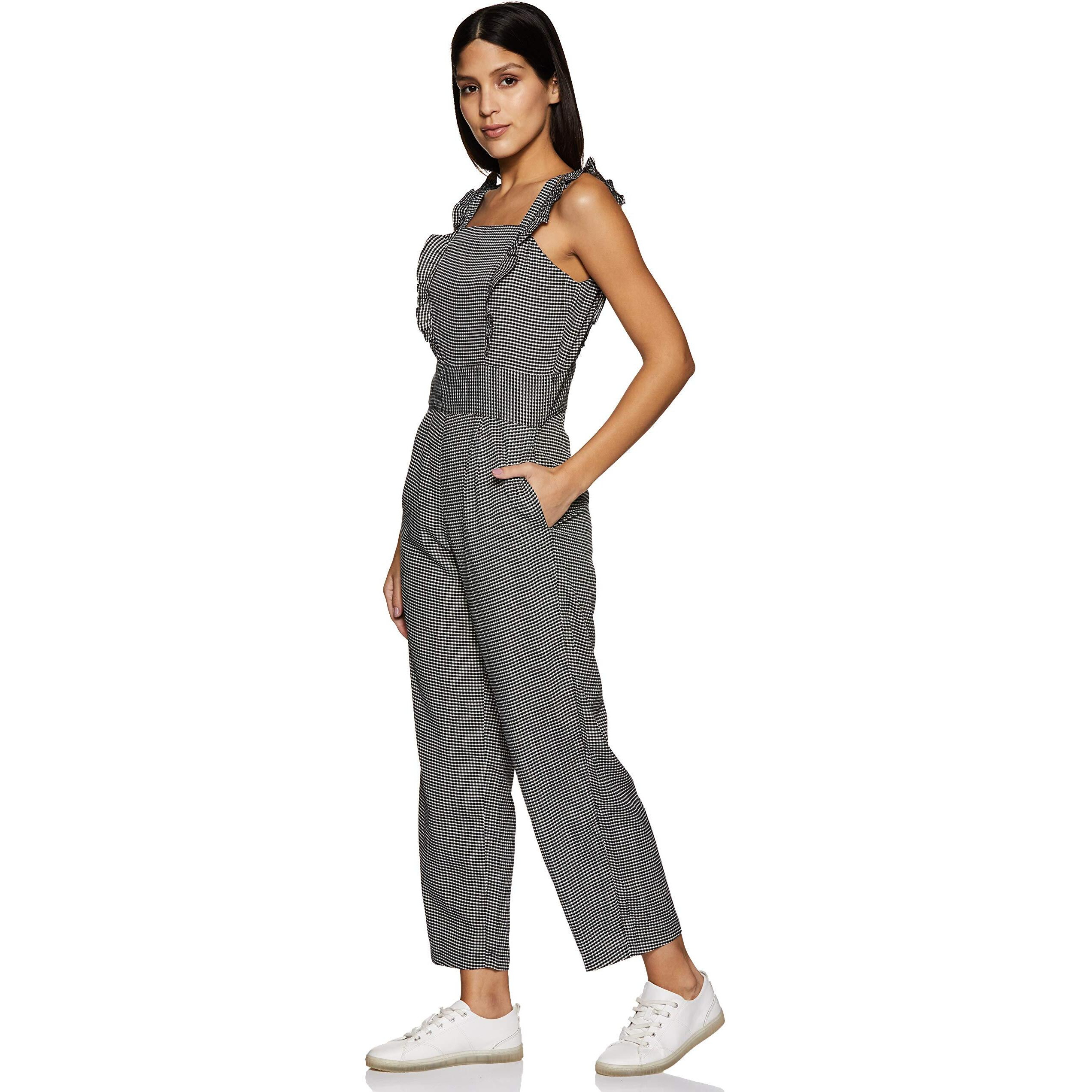Rare Women's Synthetic Jumpsuit (Ep31090- Black_Xl)