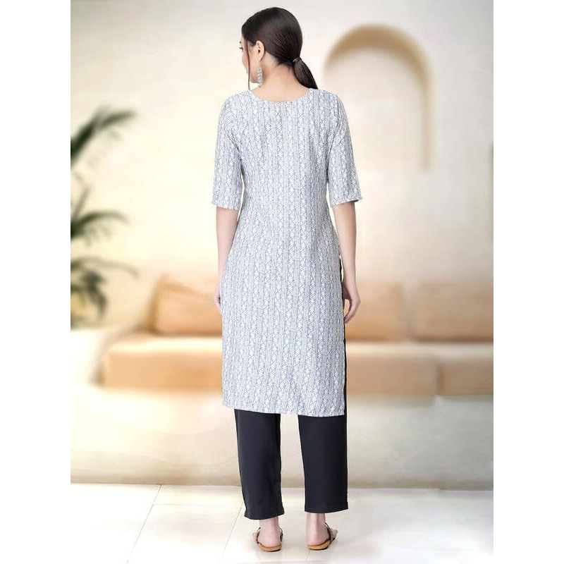 Pinkmint Kurta Set For Women Ll Printed Kurti & Pant Set Ll Regular Kurta Set Ll (Pack Of 2)