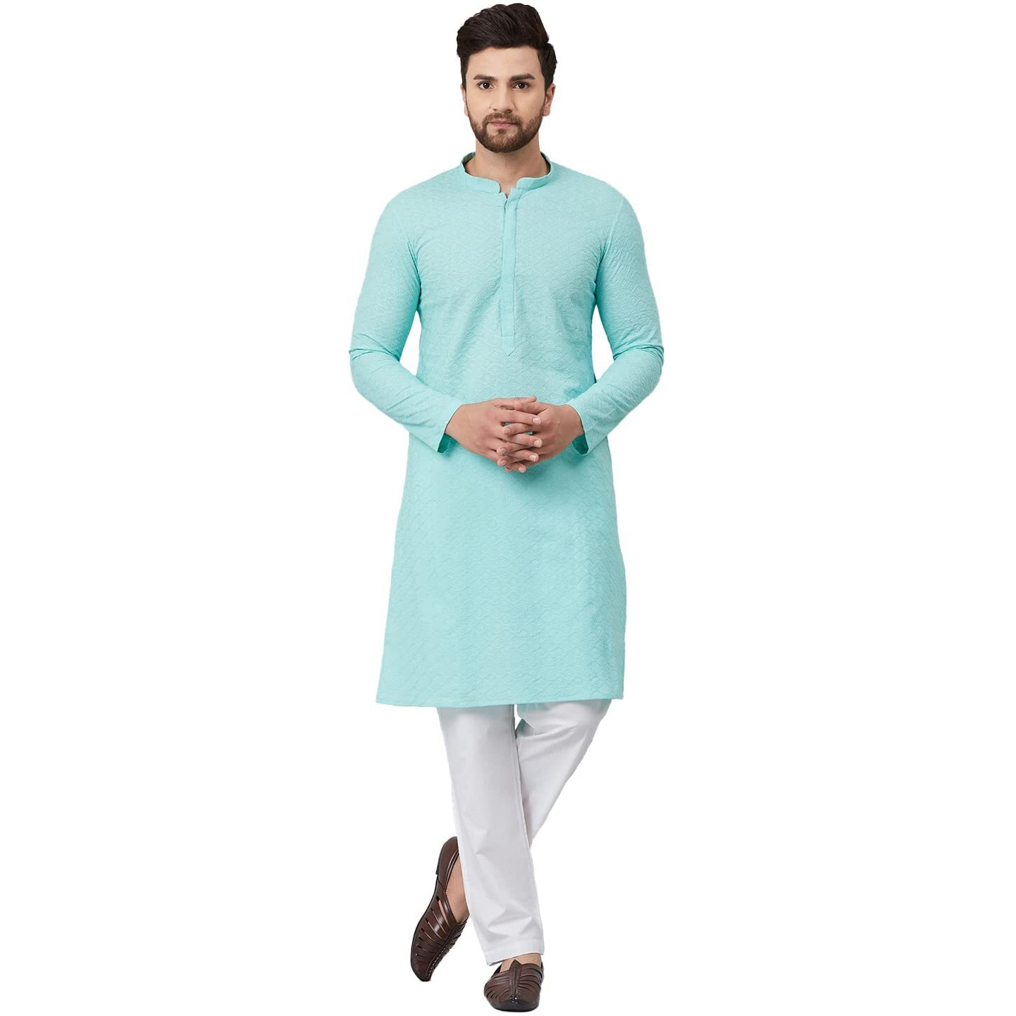 See Designs Cotton Regular Mens Kurta (14180246_Lime Green_S)