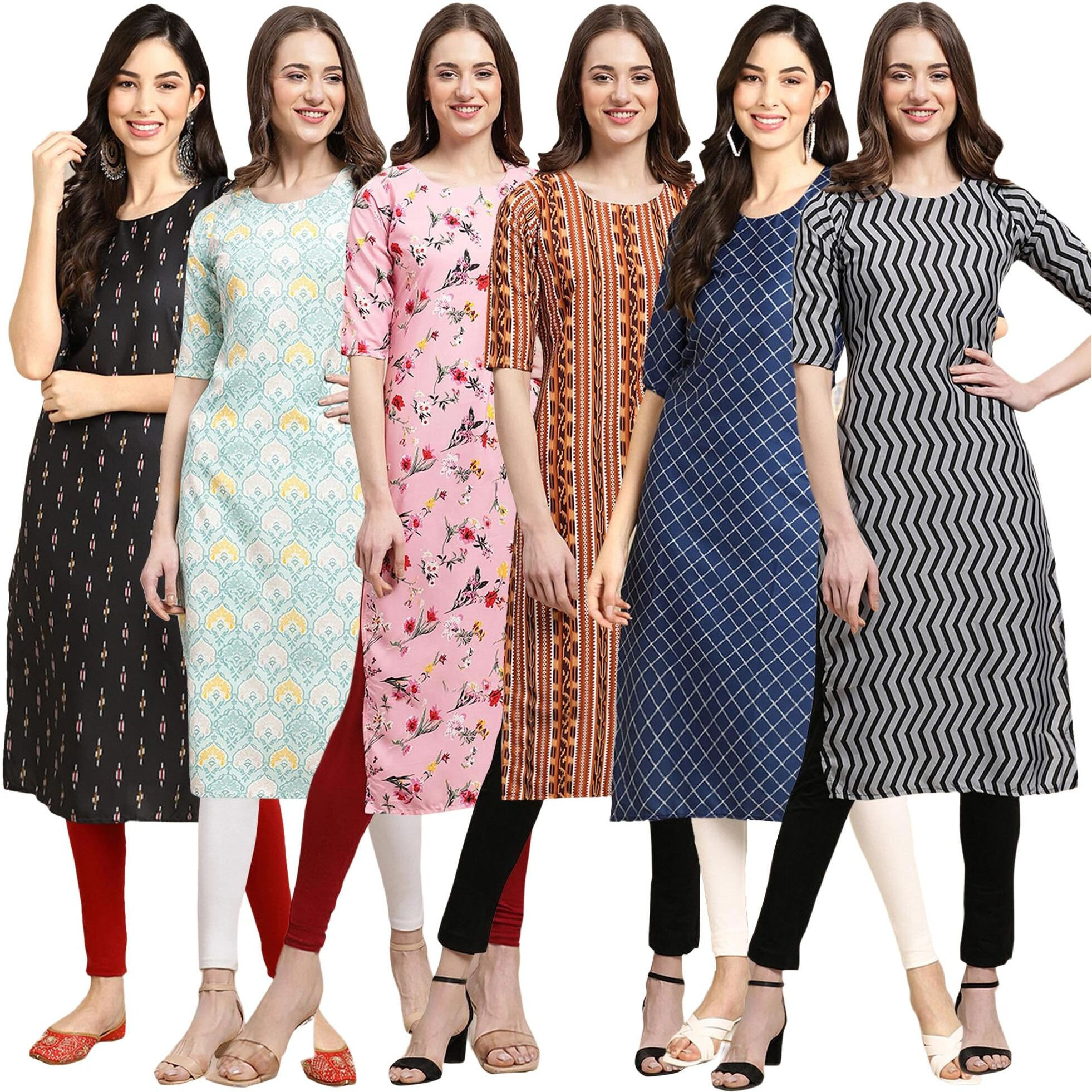 Pinkmint Crepe Printed Kurti For Womens College Wear Kurti For Women