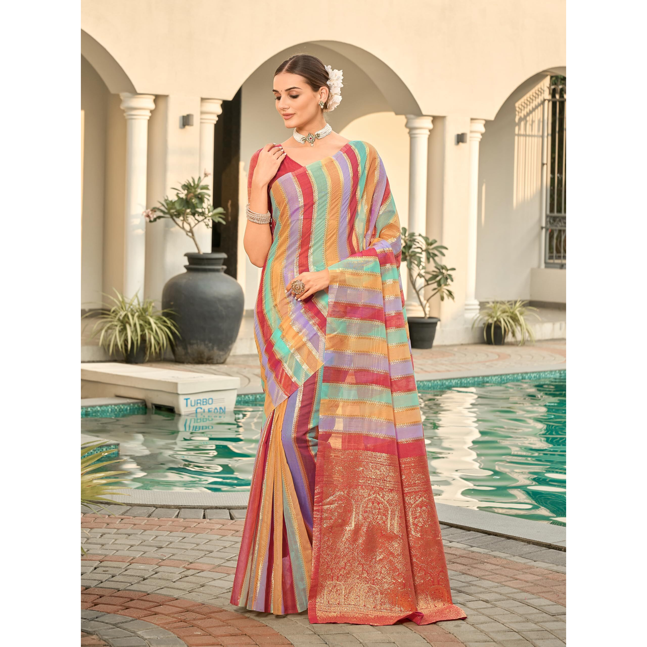 Glory Sarees Women's Sambalpuri Woven Jacquard Cotton Silk Saree With Blouse Piece (Sambalpurisarees101_Maroon)