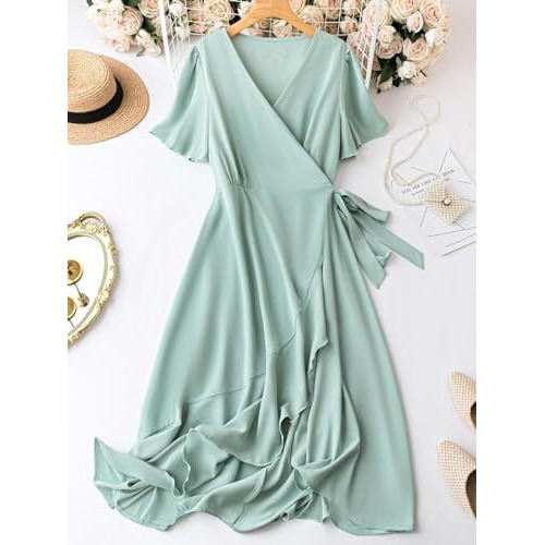 Lymio Dresses For Women || Western Dresses For Women || Dress For Women || Dresses (695-698) (Xs, Mint Green)