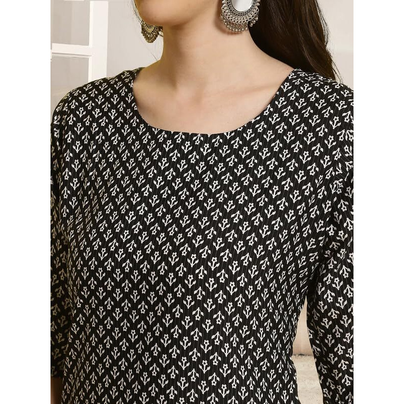 Pinkmint Kurta & Pant Set Ll Printed Kurti Ll Combo Kurta Set Ll (Pack Of 2) Green-Blue