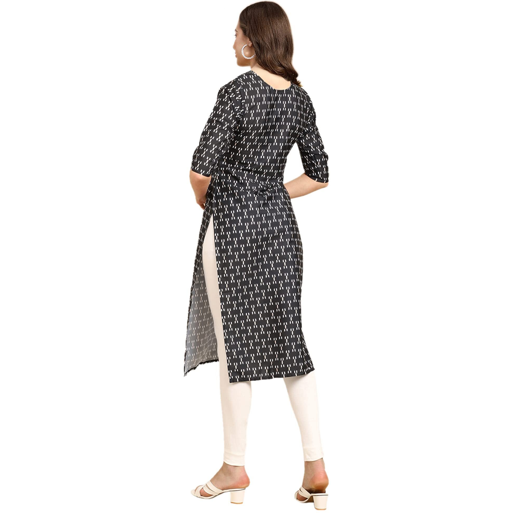 Pinkmint Women's Crepe Digital Print Straight Kurta(Pack Of 6)[Qv-332-362-360-370-329-340-Xl]