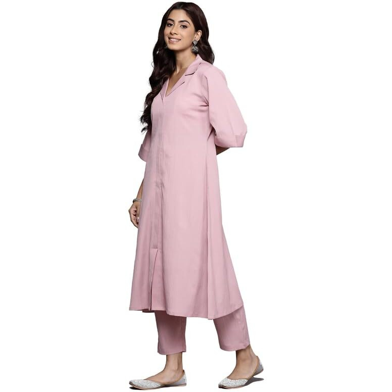 Varanga Women's Chanderi Kurta Set  Elegant & Comfortable Ethnic Wear For Women, Perfect For Special Occasions