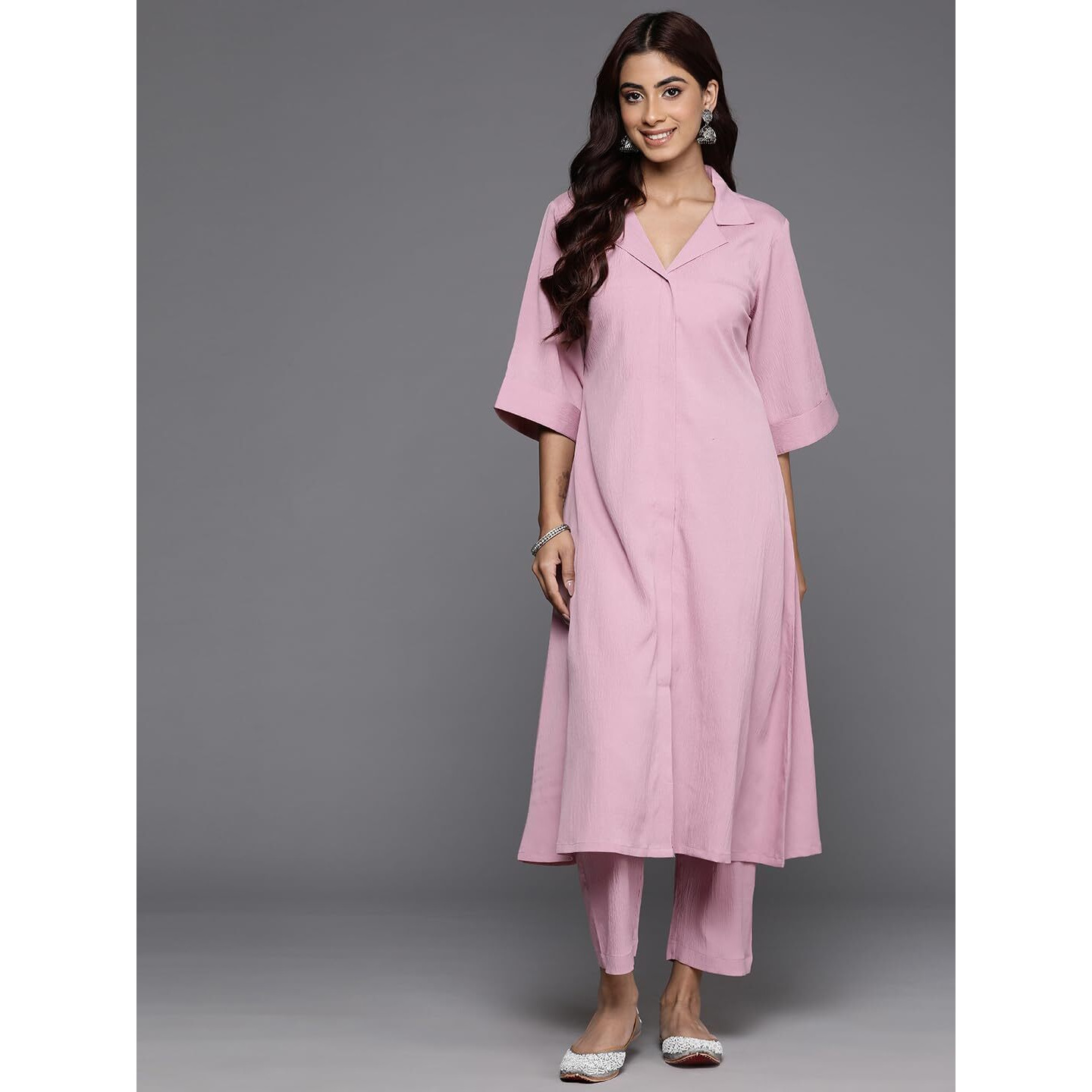 Varanga Women's Chanderi Kurta Set  Elegant & Comfortable Ethnic Wear For Women, Perfect For Special Occasions
