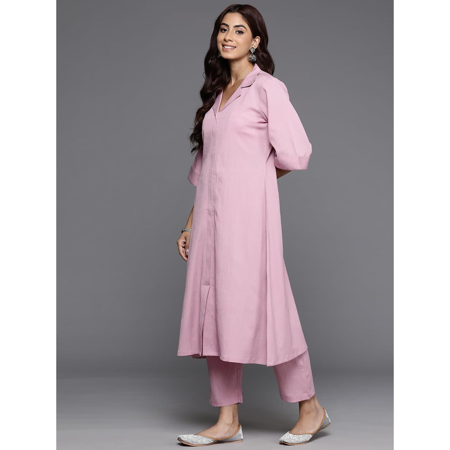 Varanga Women's Chanderi Kurta Set  Elegant & Comfortable Ethnic Wear For Women, Perfect For Special Occasions