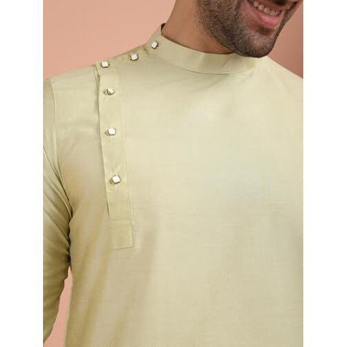 Kisah Men's Indian Ethnic Wear Kurta For Wedding & Festivals | Green, 52