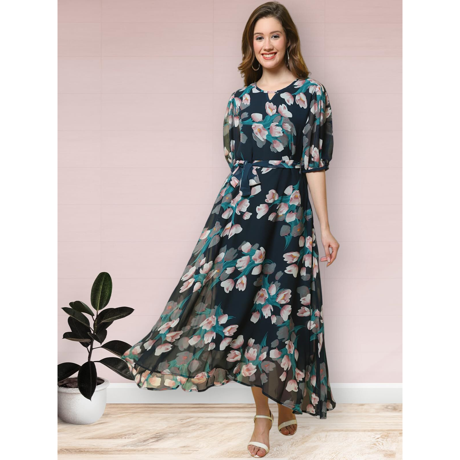 Preneum Women's T-Shirt (Maxi-36_S_Dark Blue S)