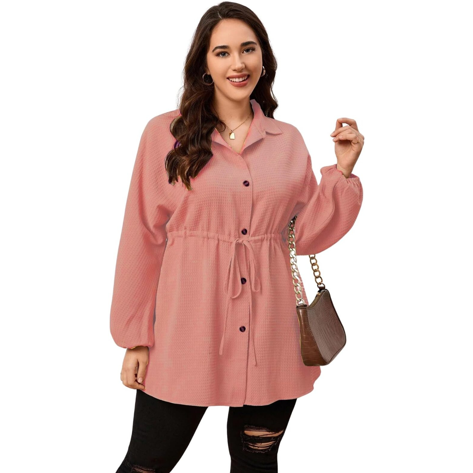 Greciilooks Poly Cotton A-Line Mini One Piece Maxi Bodycon Dresses Midi Dress For Women (Gl-Wd1162_Peach_2Xl)