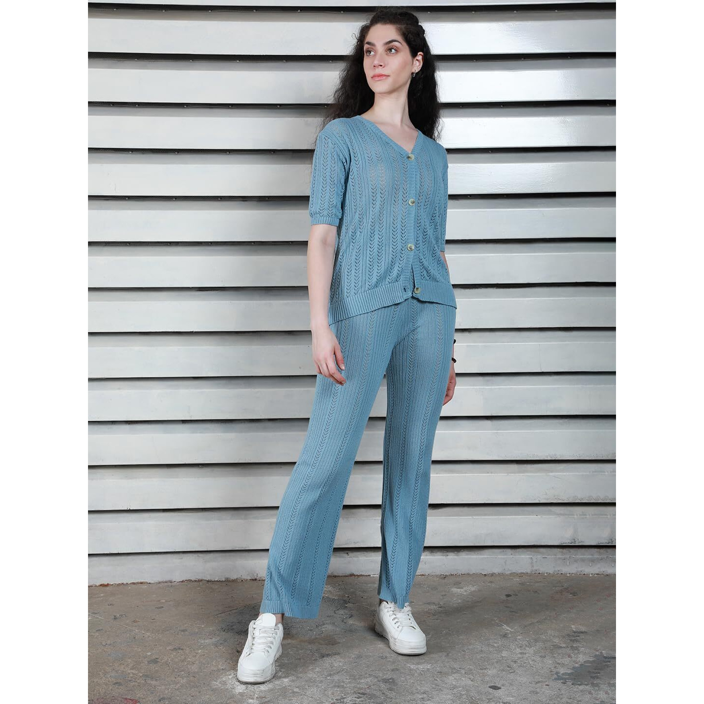 High Star Women Blue Co-Ord