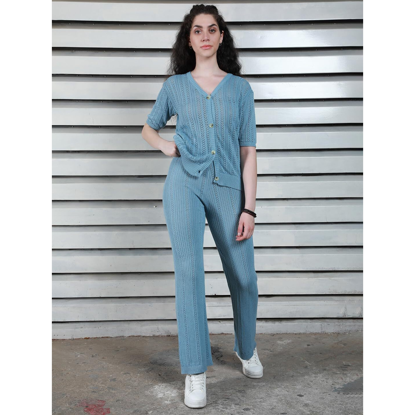 High Star Women Blue Co-Ord
