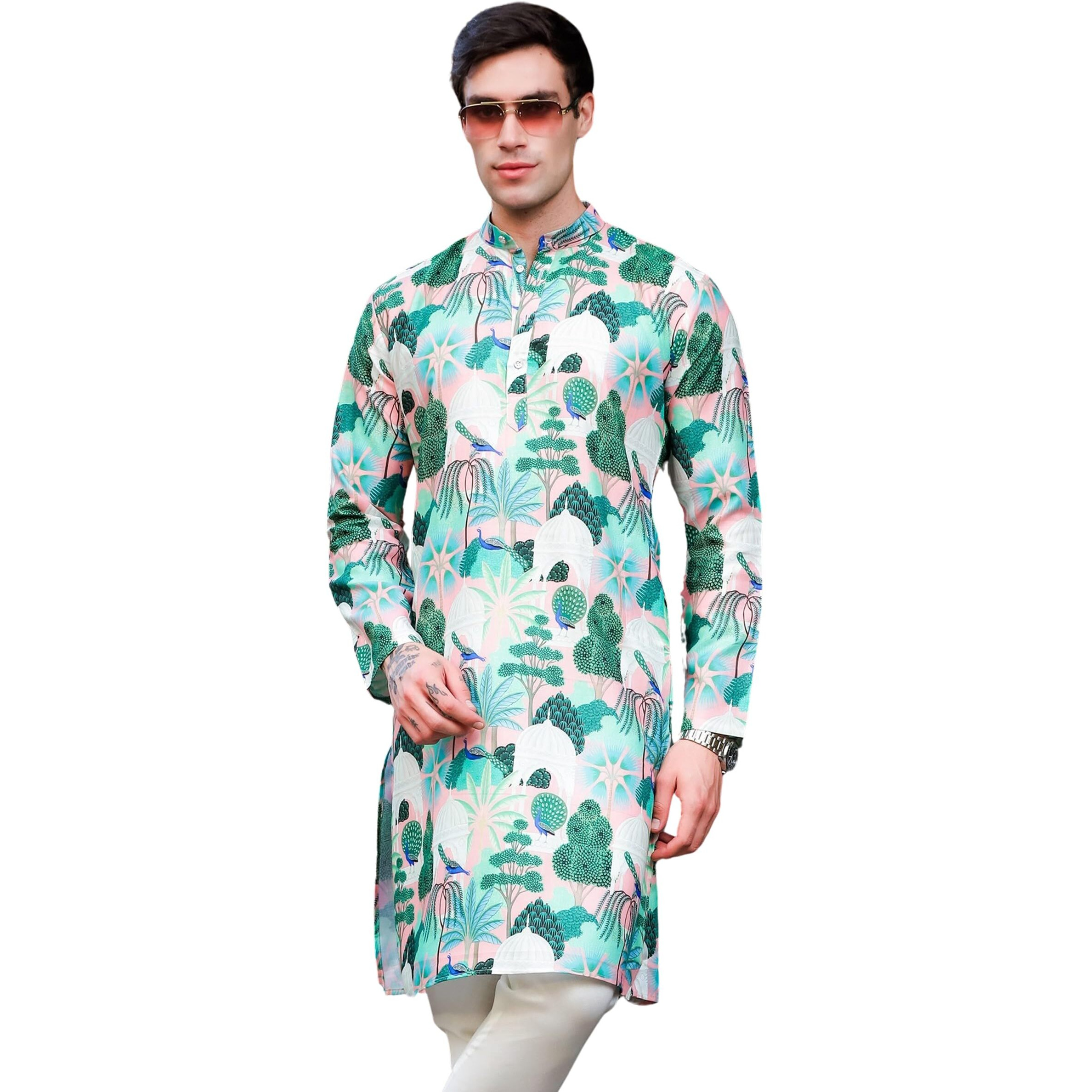 Lymio Men Kurta || Kurta For Men || Men Ethnic Kurta (In, Alpha, L, Green)