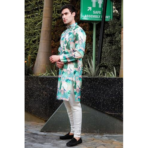 Lymio Men Kurta || Kurta For Men || Men Ethnic Kurta (In, Alpha, L, Green)