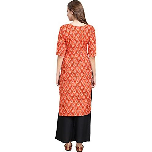 Pinkmint Women's Crepe Digital Print Straight Kurta [Pack Of 6](Qv-354-349-347-331-334-344-Xl)